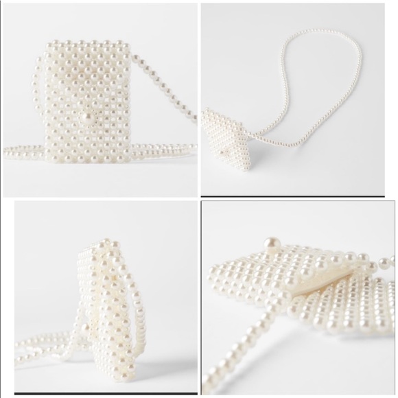 Zara pearl  beaded mini crossbody bag - Picture 5 of 13